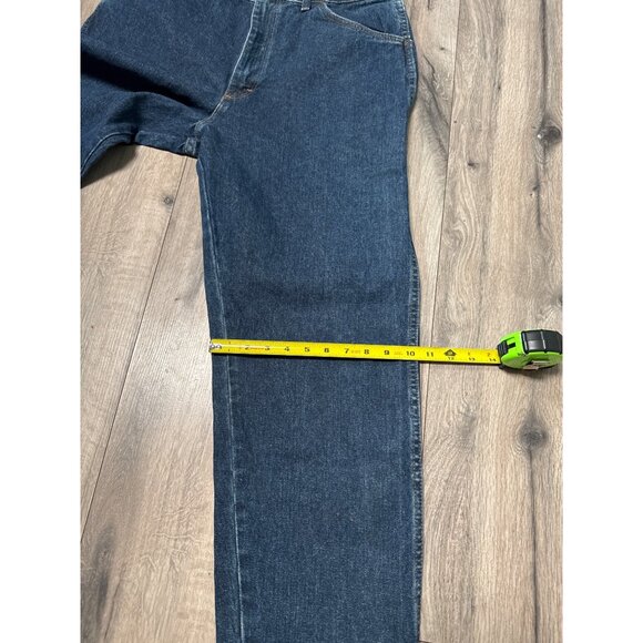Vintage Wrangler Mens Relaxed Fit Jeans 36x34 Blue USA Denim 97601 ND - Picture 8 of 12